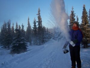 Boiling water at -46